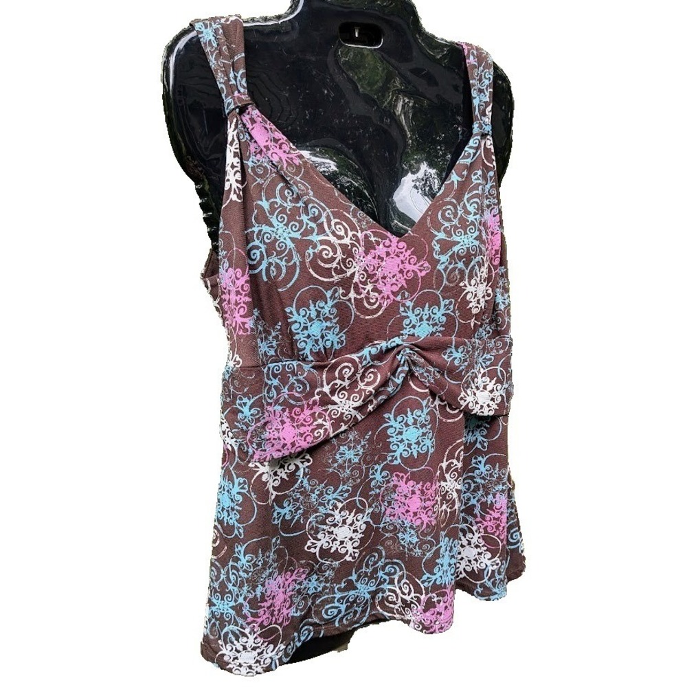 Womens Vintage Top L Babydoll Y2K Style Coquette Dainty Dark Cottagecore Cute